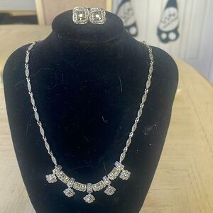 Marcasite Earrings & necklace set